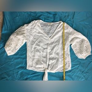 Max studio white boho top